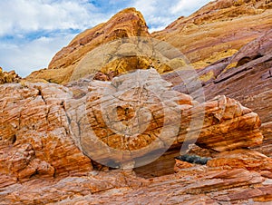 Colorful Rock Formations on The Prospect Trail, Valley Of Fire State Park