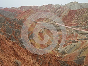 Colorful rock in Northwest China