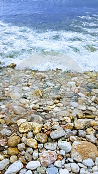 Colorful Rocks at the Beach