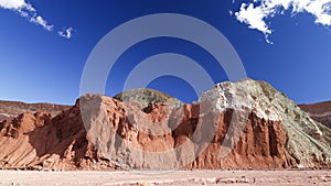 Colorato rocce arcobaleno la Valle 