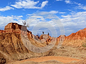 Colorful rocks at the desert Tatacoa