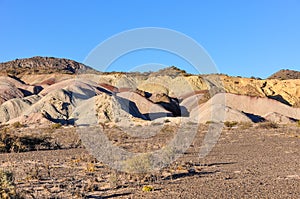 Colorful rocks in the Ischigualasto National Park, Argentina