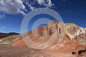 Colorful rocks in the Rainbow Valley, Chile