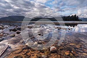 Colorful Rocks and Sweeping Landscape Reflection