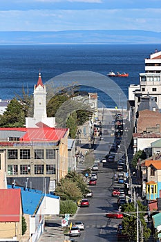 Colorful roof tops in Punta Arenas, Patagonia, Chile