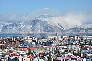 The colorful roofs of Reykjavik