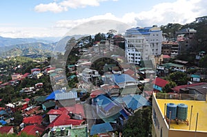 Colorful rooftops in Baguio City, Philippines