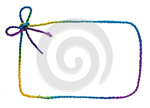 Colorful rope frame