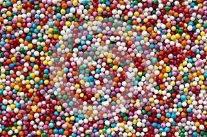 Colorful round candy texture