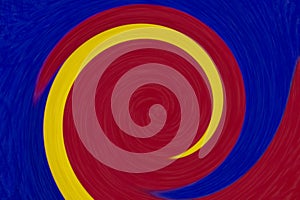 Colorful round twirl abstract background