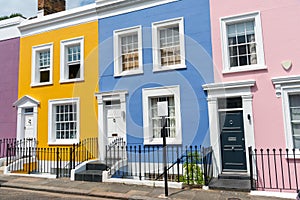 Colorful row houses