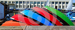 Colorful Rowboats