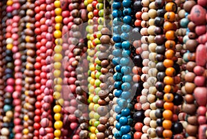 Colorful Rows of Beads