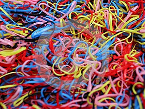 Colorful rubber band pattern