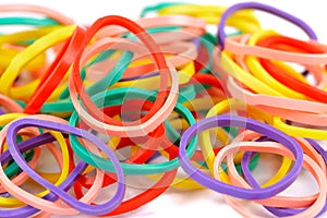 Colorful rubber band texture