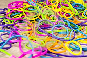 Colorful rubber bands