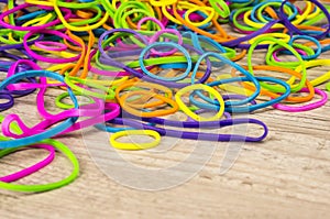 Colorful rubber bands