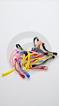 Colorful rubber bands for girl hair