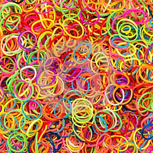 Colorful rubber elastic band