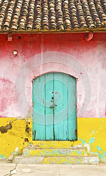 Colorful Rural House Facade photo