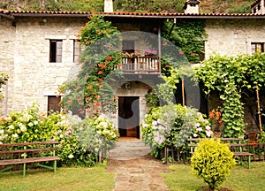 Vistoso casa jardín 
