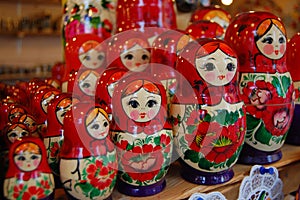 Colorful russian dolls - Matroshka photo