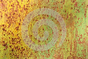 Colorful rusty steel plate background