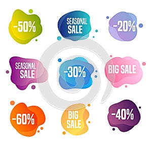 Colorful Sales Buttons