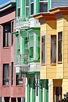 Colorful San Francisco Houses