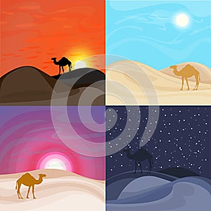 Colorful Sand Desert Landscape Templates