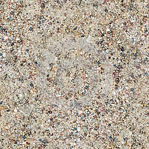 Colorful sand or pebble texture. Seamless texture photo