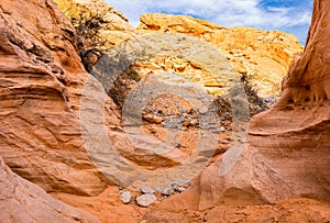 Colorful Sandstone Rock Formations on The Prospect Trail, Valley Of Fire State Park