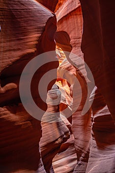 Colorful Sandstone Slot canyon