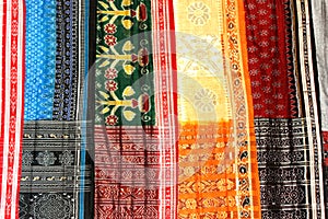 Colorful sarees