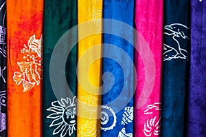 Colorful sarongs (balinese cloth)