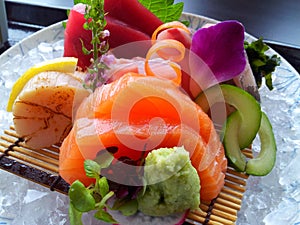 Colorful Sashimi set