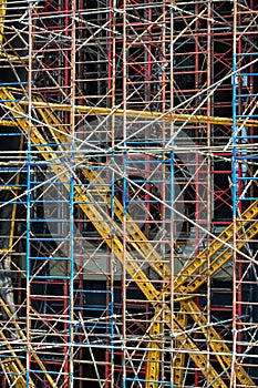 Colorful scaffolding