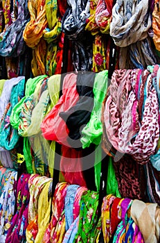 Colorful scarfs