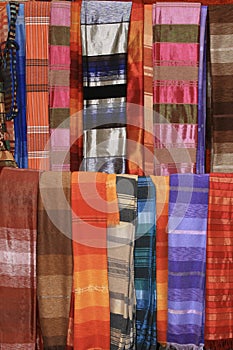 Colorful Scarves of Essaouira, Morocco