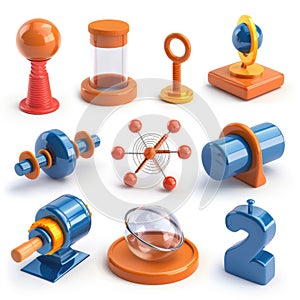 AI-Generated 3D Rendered Science Toys