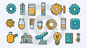 Science and Technology Icons Set