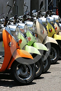 Colorful Scooters photo