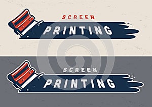 Colorful screen printing concept