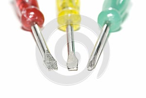 Colorful screwdrivers