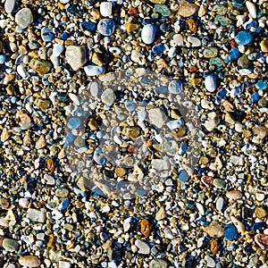 Colorful sea stones background