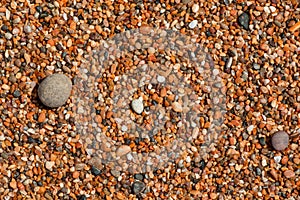 Colorful sea stones background. Colorful pebbles texture