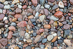 Colorful sea stones for use as a background.