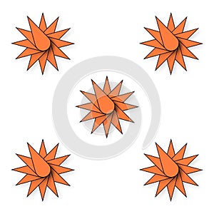 Colorful seamless 3d star pattern illustration for website or blog background