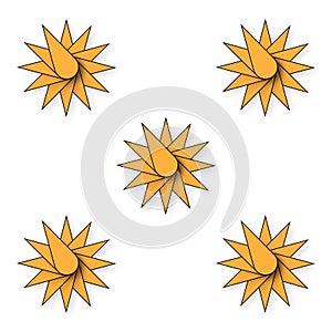 Colorful seamless 3d star pattern illustration for website or blog background