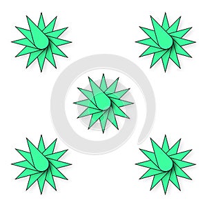 Colorful seamless 3d star pattern illustration for website or blog background